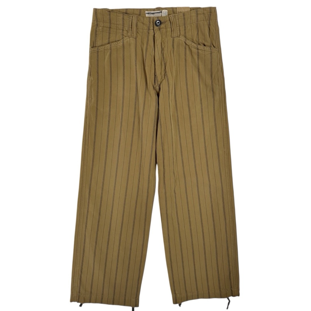 American Eagle Outfitters Olive Green Pinstripe Chinos